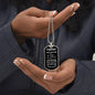 Dog Tags | Father and Son Heart To Heart White