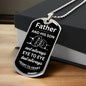 Dog Tags | Father and Son Heart To Heart White