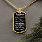 Dog Tags | Father and Son Heart To Heart White