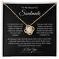 To My Soulmate | Love Knot Necklace (Yellow & White Gold Variants)