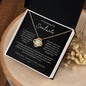To My Soulmate | Love Knot Necklace (Yellow & White Gold Variants)
