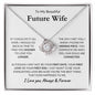 To My Future Wife | Love Knot Necklace (White & Gold Variations)