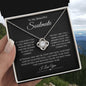 To My Soulmate | Love Knot Necklace (Yellow & White Gold Variants)
