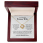 To My Future Wife | Love Knot Necklace (White & Gold Variations)