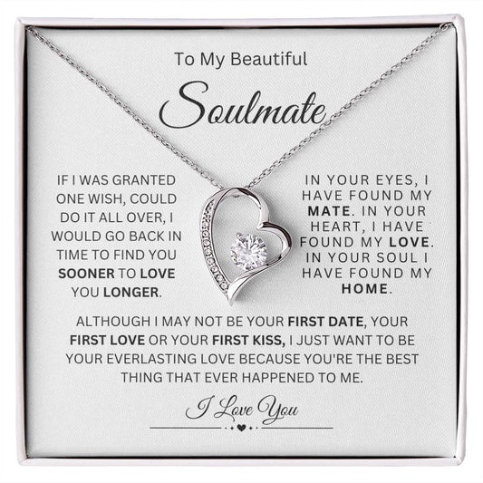 To My Soulmate | Forever Love Necklace